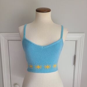 LA Hearts Sweater Womens Size XS Boho High Tide Summer Cropped Top Suns PacSun